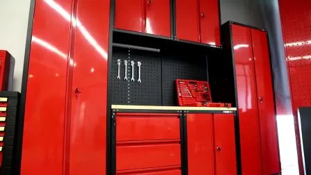 Kinbox Armadietto per attrezzi da garage per banco da lavoro economico in metallo di nuovo design da 14 pezzi